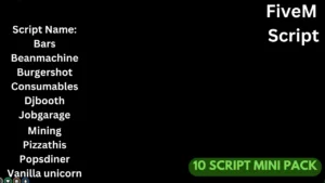 Boost your FiveM server with the Ultimate 10 Script Pack for ESX Framework. Featuring optimized, customizable scripts for roleplay, economy, jobs, and more. Perfect for server owners seeking to improve gameplay and player engagement.
